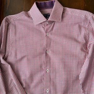 Plaid men’s dress shirt